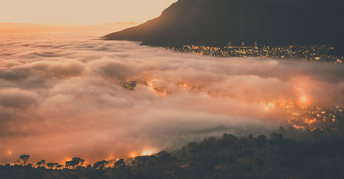 Sunrise above South Africa