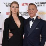 Ella Loudon and Daniel Craig attend the BFI London Film Festival closing night gala for "Glass Onion: A Knives Out Mystery" at The Royal Festival Hall